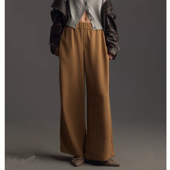 Anthropologie Pants - Anthropologie Wide-Leg Olive/Brown Pants